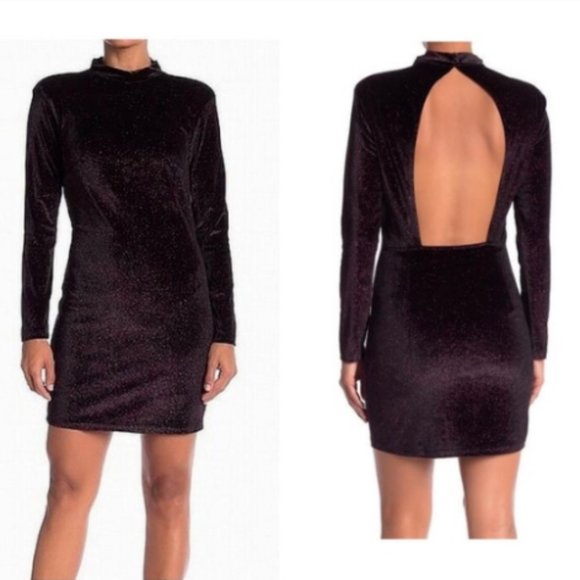 Mellowday Dress Black Shimmer Velvet - Picture 1 of 3